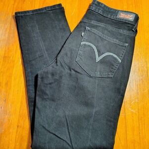 Levi's Women's Black Mid Rise Skinny Jeans Size 10 32 Inseam